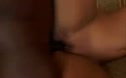 
								One girl on two black cocks 
							